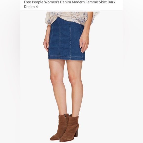 Free People Dresses & Skirts - Free People Modern Femme Denim Mini
Skirt in Classic Blue size 4